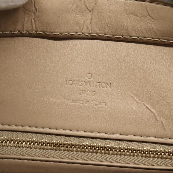 LOUIS VUITTON Monogram Vernis Houston Hand Bag Beige M91004 - Picture 10 of 16